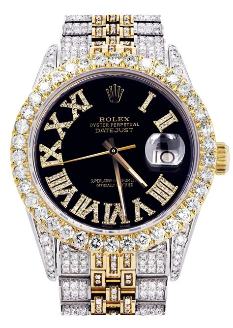 rolex datejust met diamanten|rolex 36mm datejust diamond bezel.